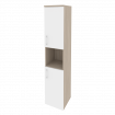 Onix Шкаф высокий узкий правый O.SU-1.5 (R) Дуб Аттик/Белый Бриллиант 400*420*1977