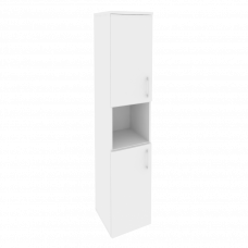 Onix Шкаф высокий узкий левый O.SU-1.5 (L) Белый Бриллиант 400*420*1977