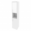 Onix Шкаф высокий узкий правый O.SU-1.4 R (R) white Белый Бриллиант/Стекло White 400*420*1977