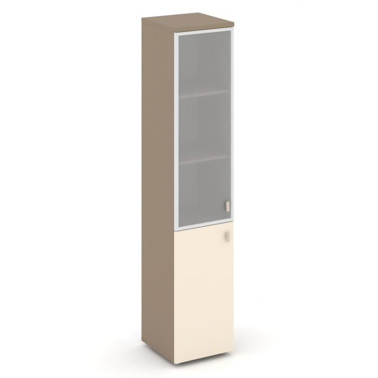 Estetica Шкаф высокий узкий левый ES.SU-1.2R (L) Латте/Сатин/Сатин матовый 400*420*1977
