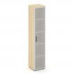 Style Project Шкаф высокий узкий унив. SN.STU-109 Акация Лорка/Сатин/Черный Ручки 400*400*1982