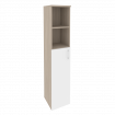 Onix Шкаф высокий узкий левый O.SU-1.6 (L) Дуб Аттик/Белый Бриллиант 400*420*1977