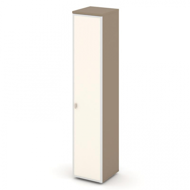 Estetica Шкаф высокий узкий правый ES.SU-1.10R (R) I Латте/Лакобель ivory 400*420*1977