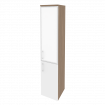 Onix Шкаф высокий узкий правый O.SU-1.2 R (R) white Дуб Аризона/Белый Бриллиант/Стекло White 400*420
