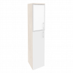 Onix Шкаф высокий узкий левый O.SU-1.7 R (L) white Денвер Светлый/Белый Бриллиант/Стекло White 400*4