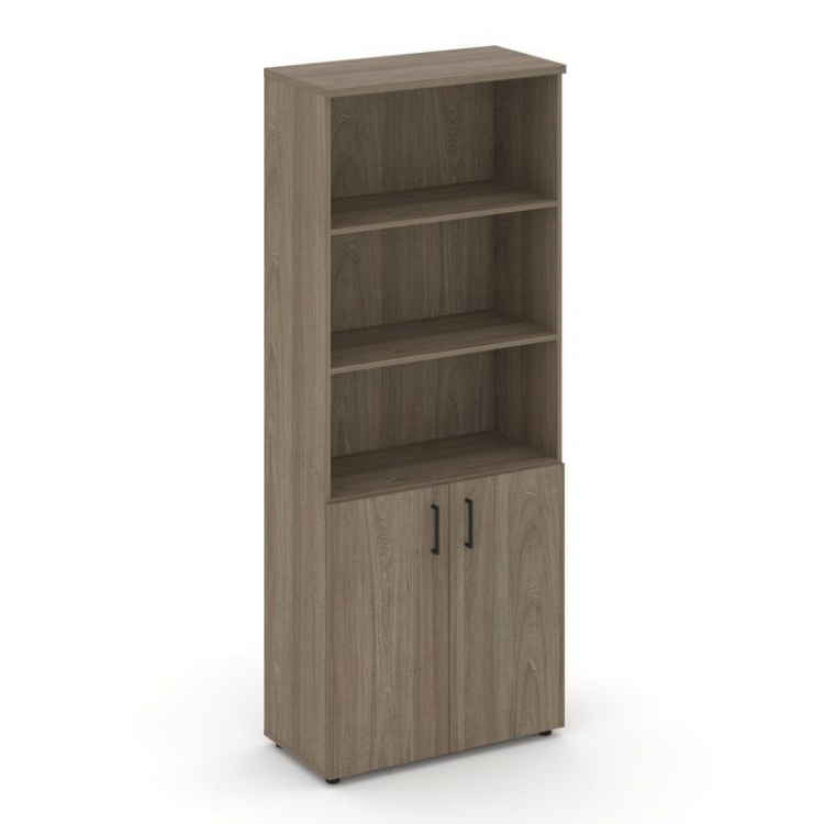 Style Project Шкаф высокий широкий SN.STS.E-101 Вяз Благородный/Черный Ручки 796*400*1982