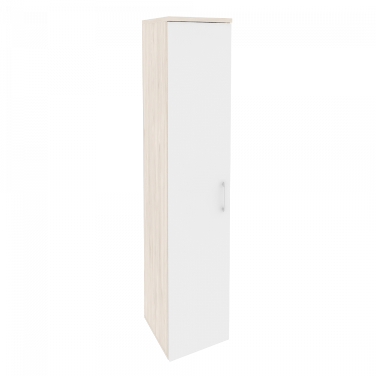 Onix Шкаф высокий узкий левый O.SU-1.9 (L) Денвер Светлый/Белый Бриллиант 400*420*1977