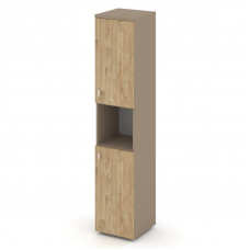 Estetica Шкаф высокий узкий правый ES.SU-1.5 (R) Латте/Тиквуд Светлый 400*420*1977