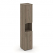 Style Project Шкаф высокий узкий SN.STU-107(R) Вяз Благородный/Черный Ручки 400*400*1982