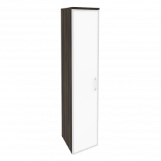 Onix Шкаф высокий узкий левый O.SU-1.10 R (L) white Дуб Мали/Стекло White 400*420*1977