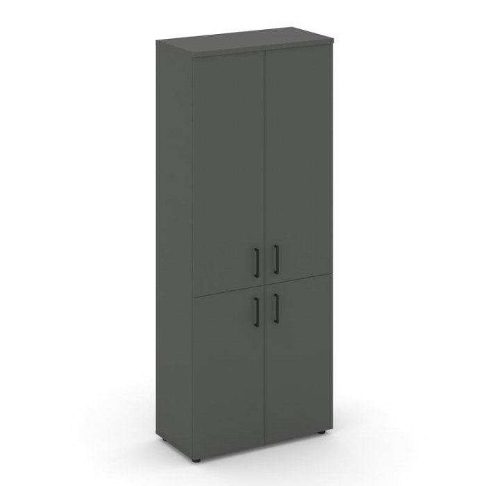 Style Project Шкаф высокий широкий SN.STS-104 Антрацит/Черный Ручки 796*400*1982