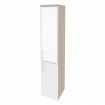 Onix Шкаф высокий узкий правый O.SU-1.2 R (R) white Дуб Аттик/Белый Бриллиант/Стекло White 400*420*1