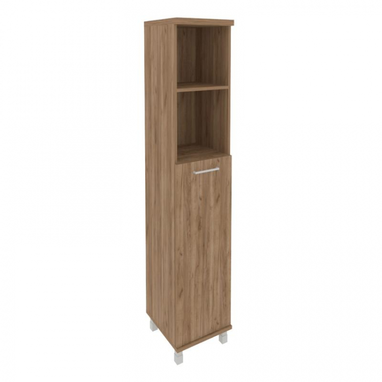 First Шкаф высокий узкий левый KSU-1.6 (L) Дуб Табак 401*432*2060