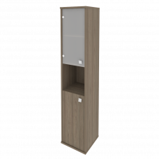 Style Шкаф высокий узкий левый Л.СУ-1.4 (L) Вяз Благородный 412*410*1980