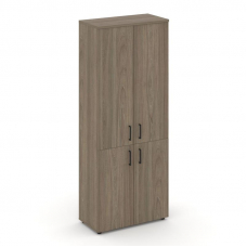 Style Project Шкаф высокий широкий SN.STS-104 Вяз Благородный/Черный Ручки 796*400*1982