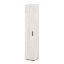 Style Project Шкаф высокий узкий унив. SN.STU.E-108 Дуб Наварра/Черный Ручки 400*400*1982