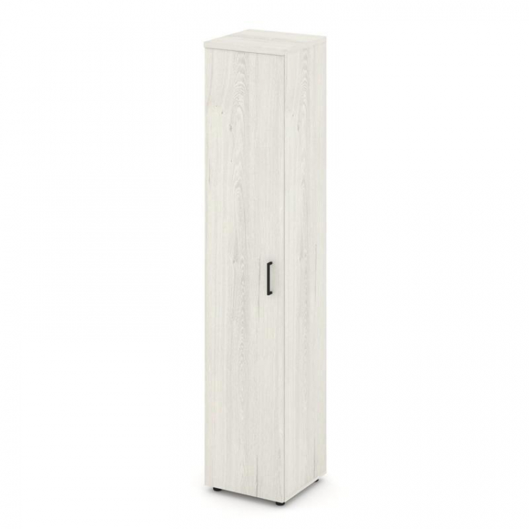 Style Project Шкаф высокий узкий унив. SN.STU.E-108 Дуб Наварра/Черный Ручки 400*400*1982