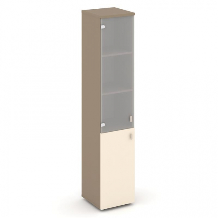 Estetica Шкаф высокий узкий левый ES.SU-1.2 (L) Латте/Сатин/Сатин матовый 400*420*1977