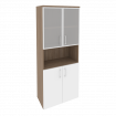 Onix Шкаф высокий широкий O.ST-1.4 R Дуб Аризона/Белый Бриллиант 800*420*1977