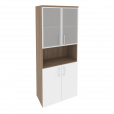 Onix Шкаф высокий широкий O.ST-1.4 R Дуб Аризона/Белый Бриллиант 800*420*1977