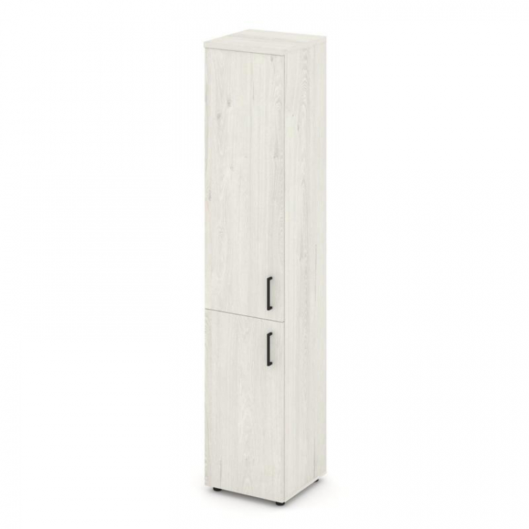 Style Project Шкаф высокий узкий SN.STU.E-104(L) Дуб Наварра/Черный Ручки 400*400*1982