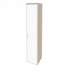 Onix Шкаф высокий узкий правый O.SU-1.10 R (R) white Дуб Аттик/Стекло White 400*420*1977