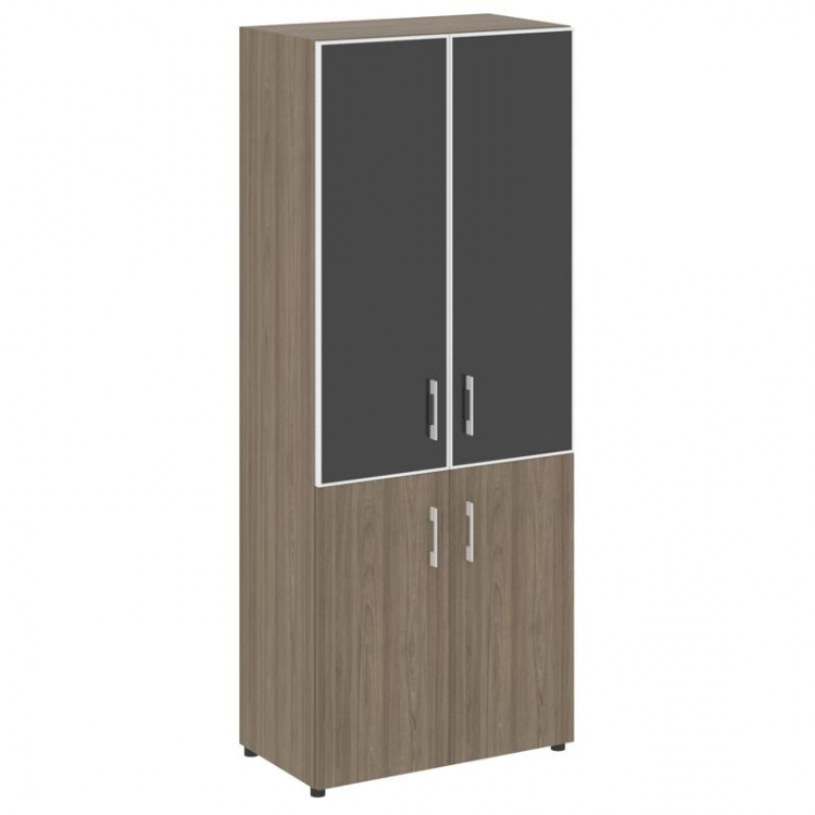 Yalta Шкаф LT.ST-1.2 R black Вяз Благородный/Стекло Black 800*450*1987