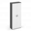 Style Project Шкаф высокий широкий SN.STS.E-108 Антрацит/Антрацит/Белый/Черный Ручки 796*400*1982