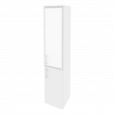 Onix Шкаф высокий узкий правый O.SU-1.2 R (R) white Белый Бриллиант/Стекло White 400*420*1977