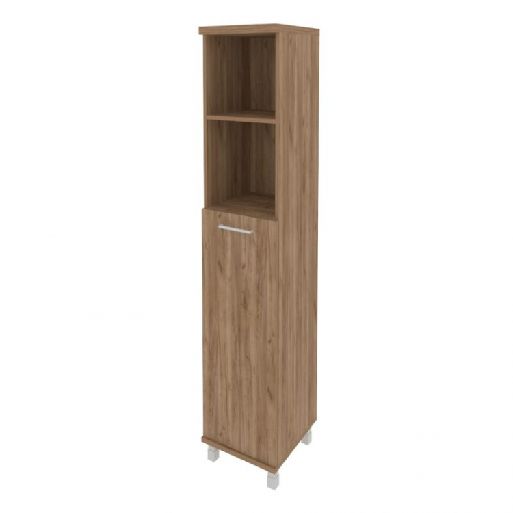 First Шкаф высокий узкий правы KSU-1.6 (R) Дуб Табак 401*432*2060