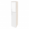 Onix Шкаф высокий узкий правый O.SU-1.7 R (R) white Денвер Светлый/Белый Бриллиант/Стекло White 400*