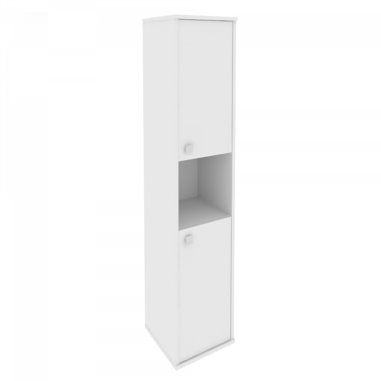 Style Шкаф высокий узкий правый Л.СУ-1.5 (R) Белый 412*410*1980