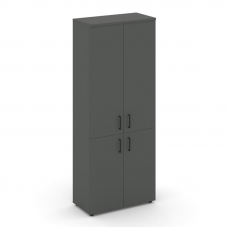 Style Project Шкаф высокий широкий SN.STS.E-104 Антрацит/Черный Ручки 796*400*1982