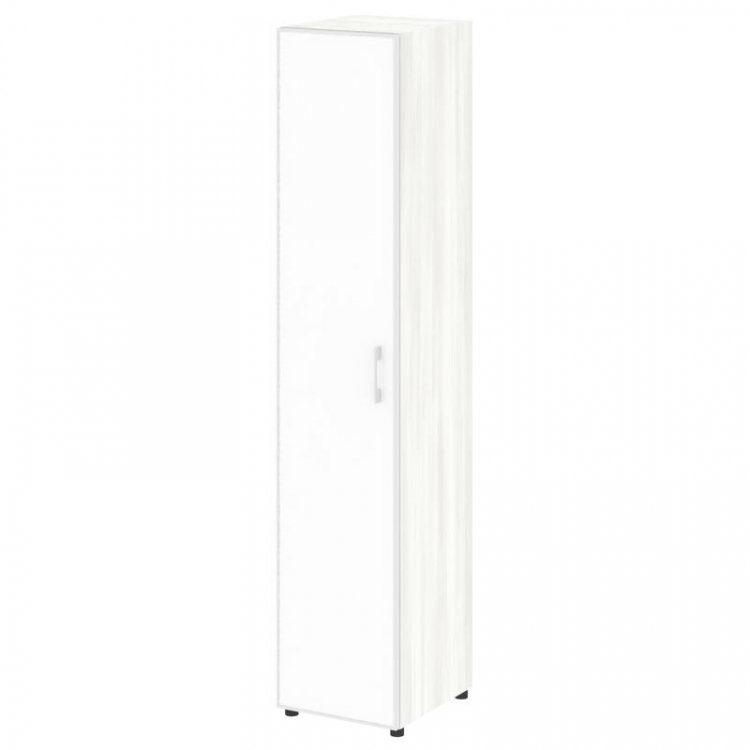 Yalta Шкаф узкий LT.SU-1.10 R (L) white Снежная Патина/Стекло White 400*450*1987