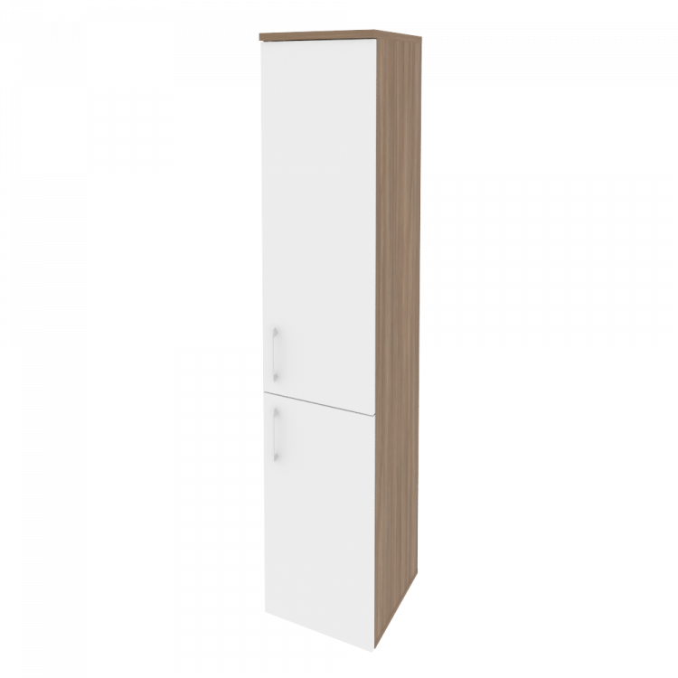Onix Шкаф высокий узкий правый O.SU-1.3 (R) Дуб Аризона/Белый Бриллиант 400*420*1977
