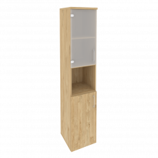 Onix Шкаф высокий узкий левый O.SU-1.4 (L) Тиквуд Светлый 400*420*1977