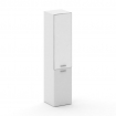 Fresco Шкаф узкий высокий правый FRU.SU-101 (R) white Белый Бриллиант UM/Лакобель Белый/Хром 450*460