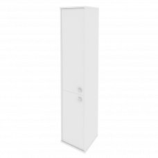 Style Шкаф высокий узкий левый Л.СУ-1.3 (L) Белый 412*410*1980