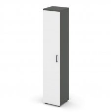 Style Project Шкаф высокий узкий универсальный SN.STU-108 Антрацит/Антрацит/Белый/Черный Ручки 400*4