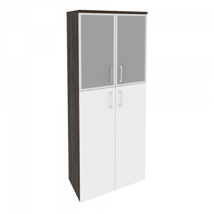 Onix Шкаф высокий широкий O.ST-1.7 R Дуб Мали/Белый Бриллиант 800*420*1977