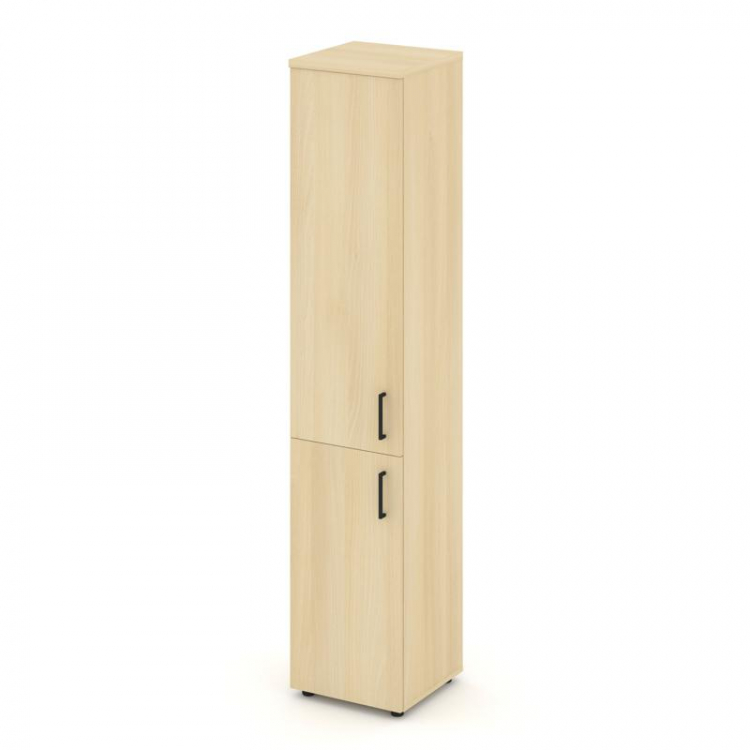 Style Project Шкаф высокий узкий SN.STU-104(L) Акация Лорка/Черный Ручки 400*400*1982