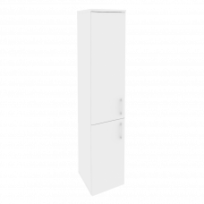 Onix Шкаф высокий узкий левый O.SU-1.3 (L) Белый Бриллиант 400*420*1977