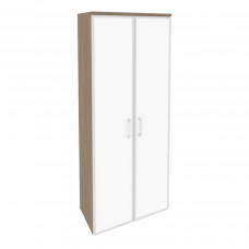 Onix Шкаф высокий широкий O.ST-1.10 R white Дуб Аризона/Стекло White 800*420*1977