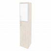 Onix Шкаф высокий узкий правый O.SU-1.7 R (R) white Денвер Светлый/Стекло White 400*420*1977
