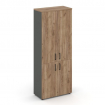 Style Project Шкаф высокий широкий SN.STS.E-104 Антрацит/Дуб Табак/Черный Ручки 796*400*1982