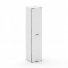 Fresco Шкаф узкий высокий универсальный FR.SU-103 white Белый Бриллиант UM/Лакобель Белый/Хром 450*4