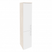 Onix Шкаф высокий узкий левый O.SU-1.3 (L) Денвер Светлый/Белый Бриллиант 400*420*1977