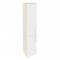 Onix Шкаф высокий узкий левый O.SU-1.3 (L) Денвер Светлый/Белый Бриллиант 400*420*1977