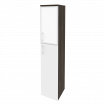 Onix Шкаф высокий узкий правый O.SU-1.7 R (R) white Дуб Мали/Белый Бриллиант/Стекло White 400*420*19