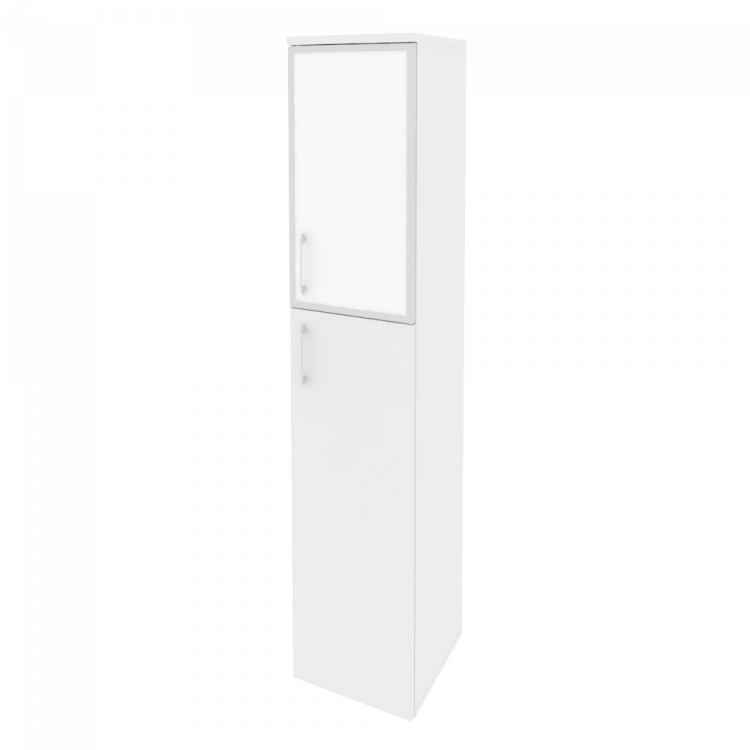 Onix Шкаф высокий узкий правый O.SU-1.7 R (R) white Белый Бриллиант/Стекло White 400*420*1977